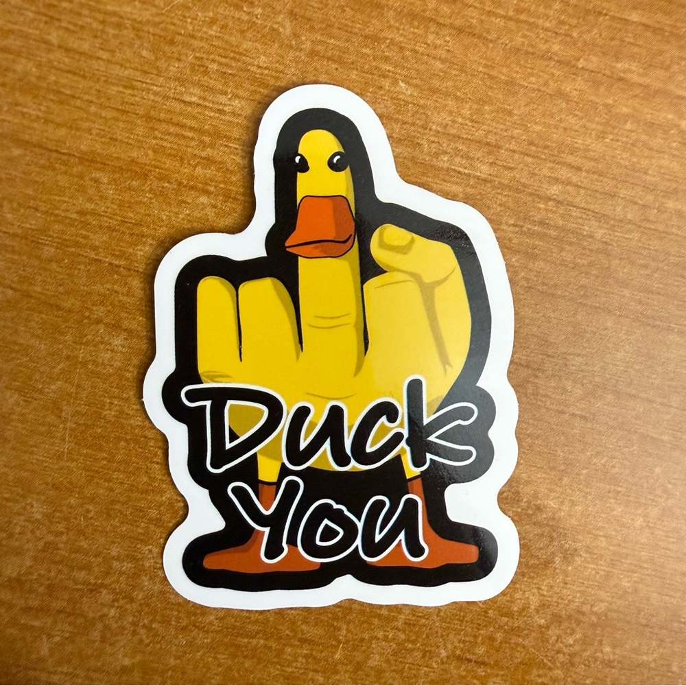 Duck‎ You Sticker